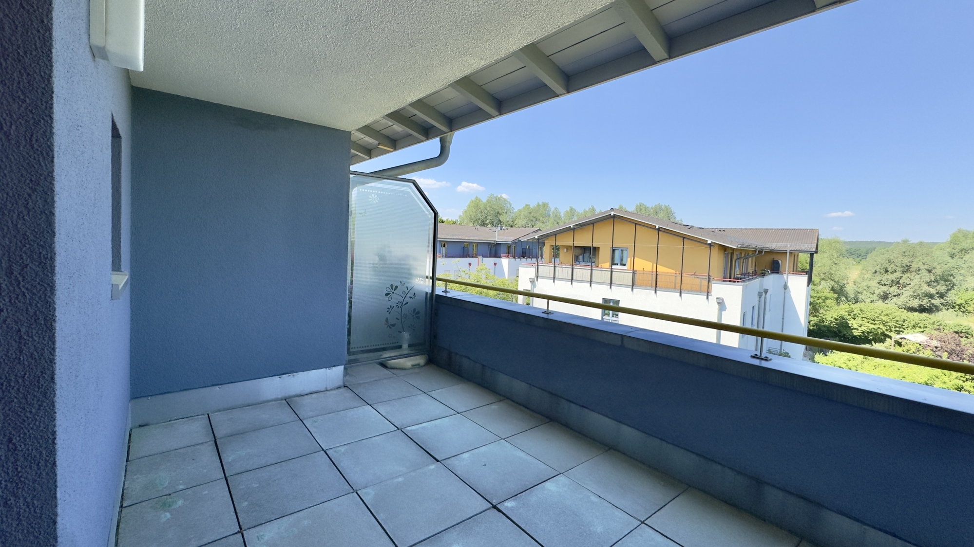Terrasse Blick nach links