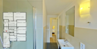 Badezimmer - Friedrichshus - Massives Einfamilienhaus am Breeger Bodden, nahe der Ostsee. Aktuell als Ferienhaus genutzt.
