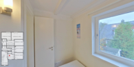 1. Schlafzimmer  - Friedrichshus - Massives Einfamilienhaus am Breeger Bodden, nahe der Ostsee. Aktuell als Ferienhaus genutzt.