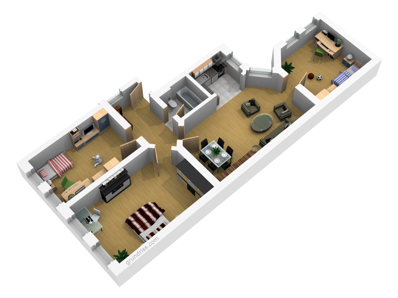Grundriss 3D - Animation (ohne EBK)