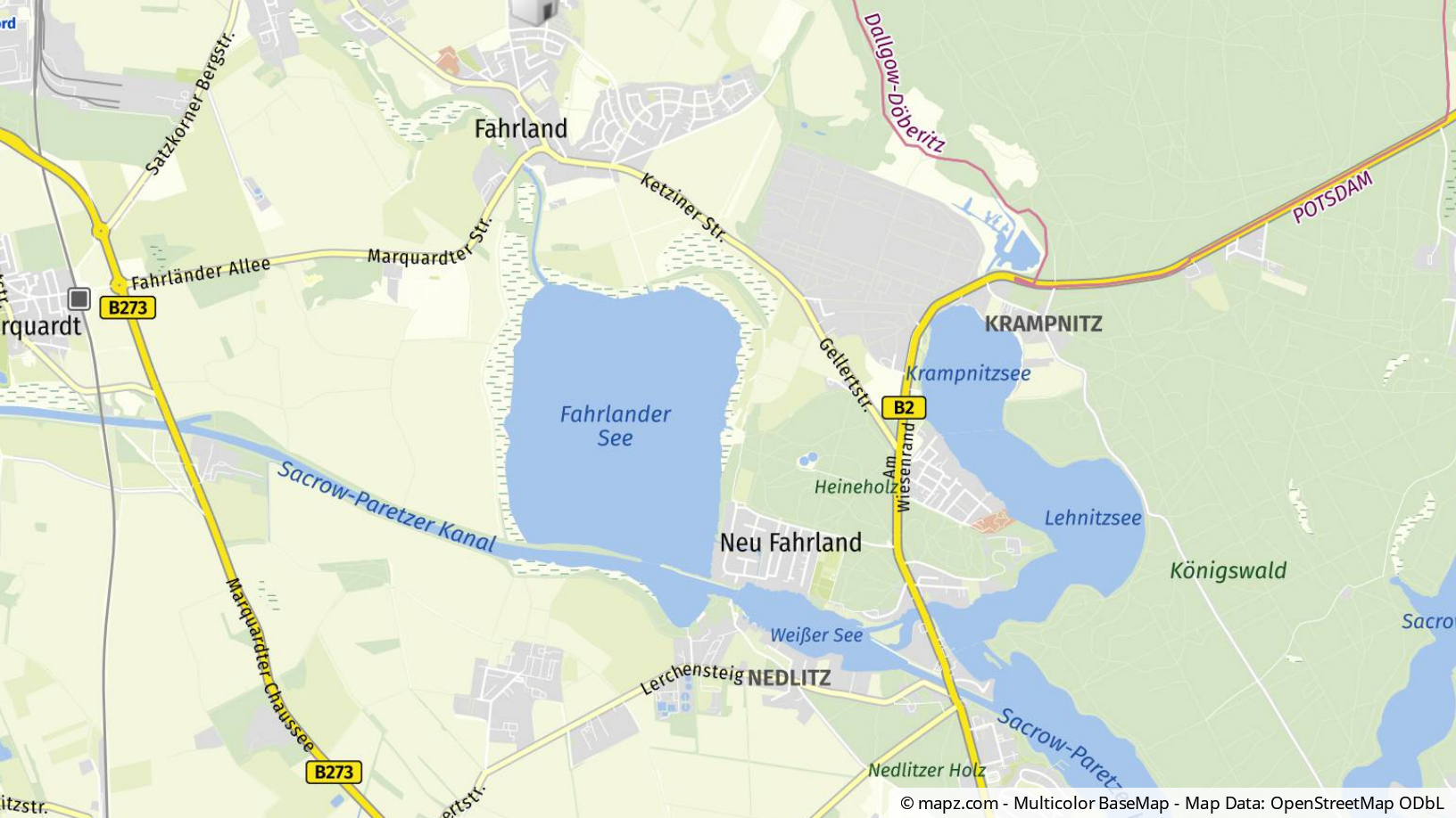Geolyzer Kartenausschnitt