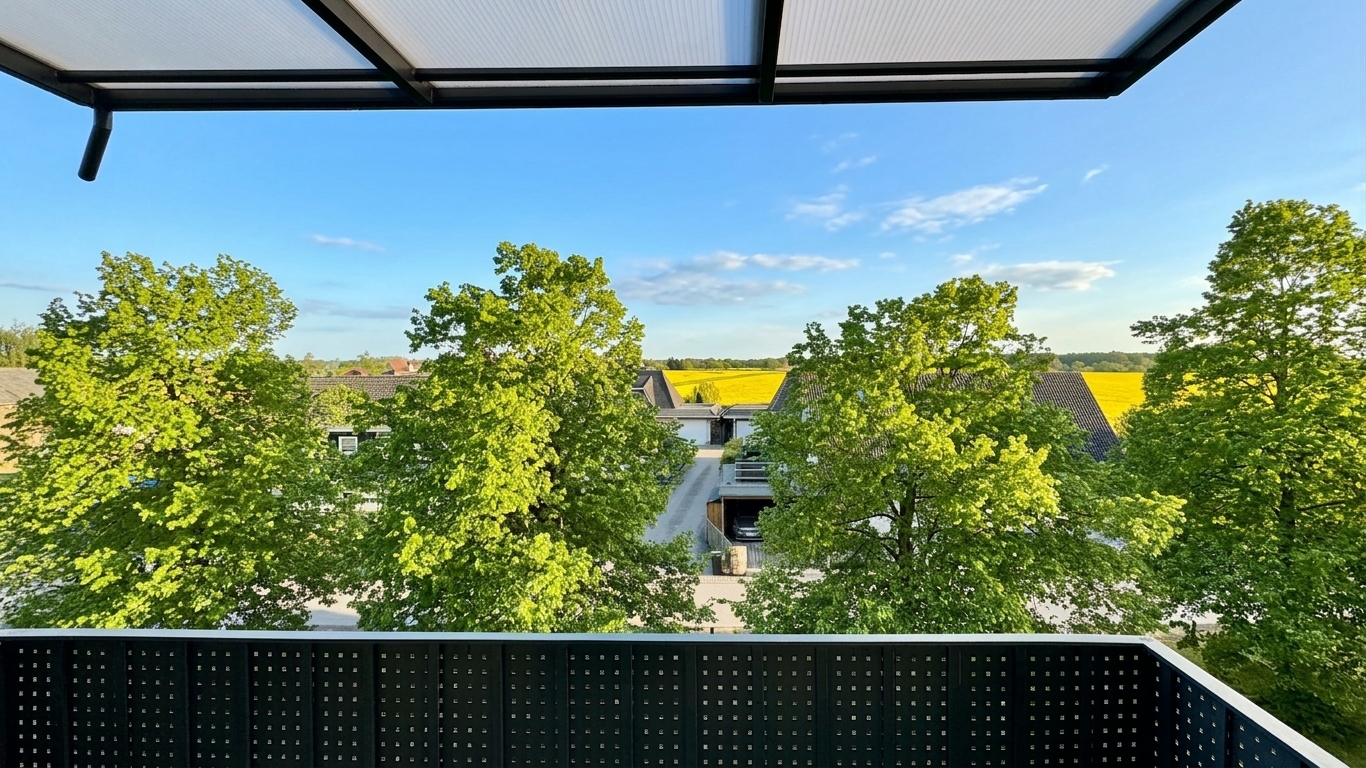 Überdachter Balkon