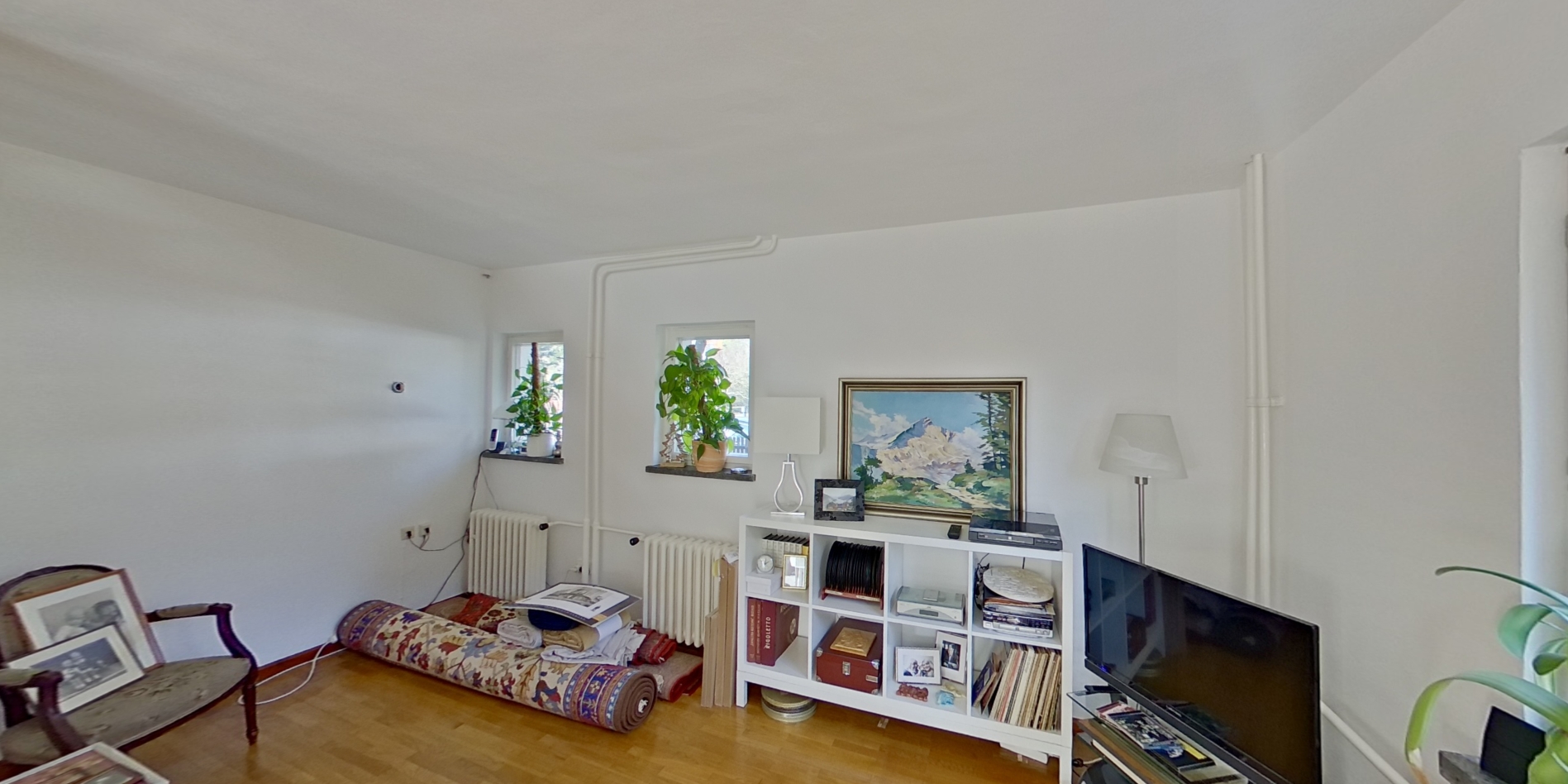 Lesebereich im Wohnzimmer