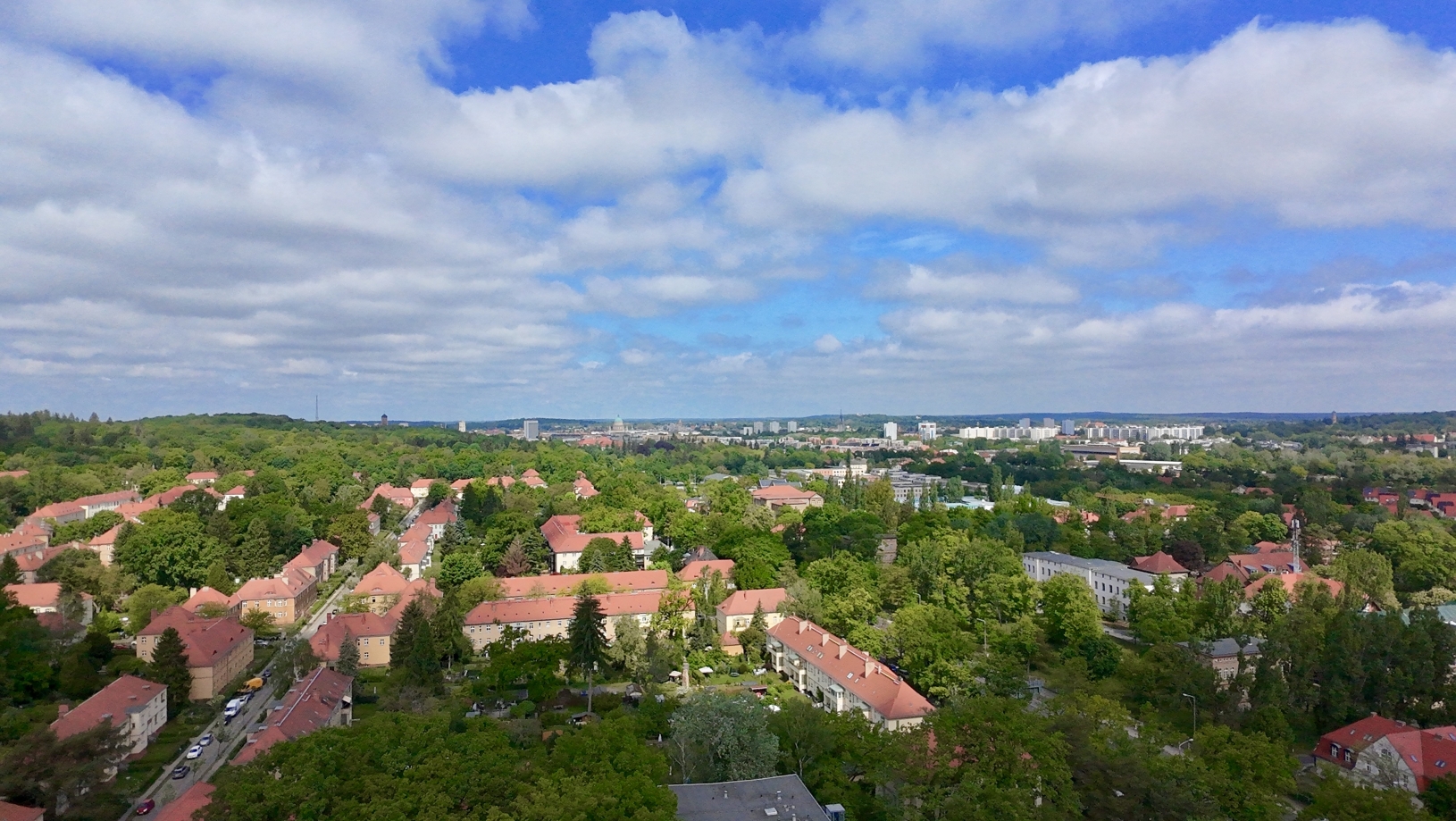 Blick in Richtung Innenstadt - Drohne