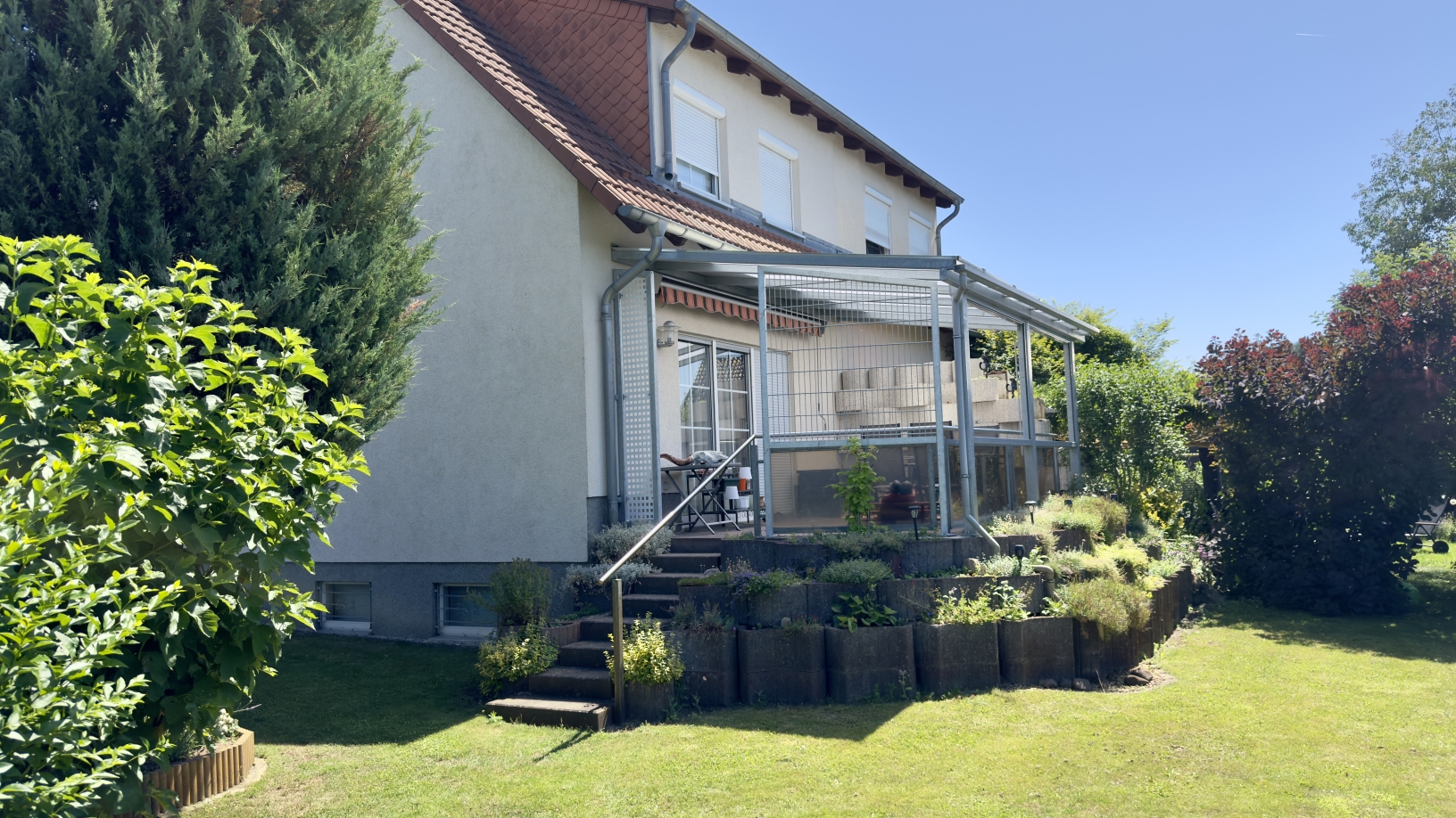 Blick auf die Terrasse
