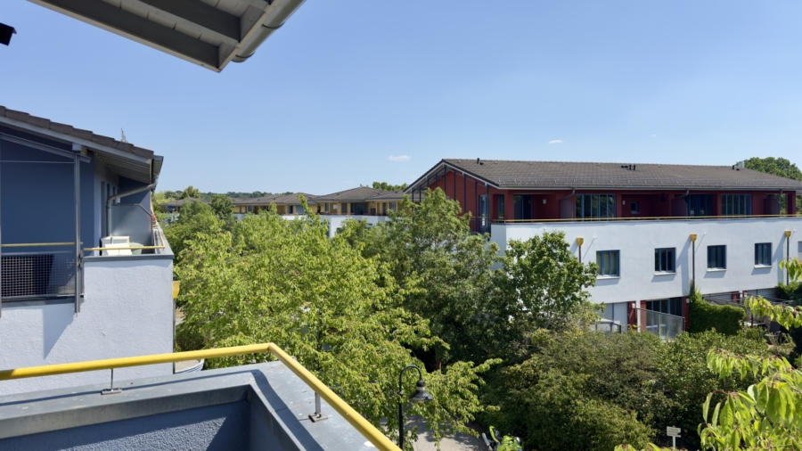 Ausblick von der Terrasse beim Schlafzimmerfenster