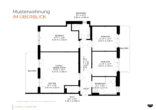 Einzigartige Erdgeschosswohnung mit 2 Terrassen - Grundriss Musterwohnung