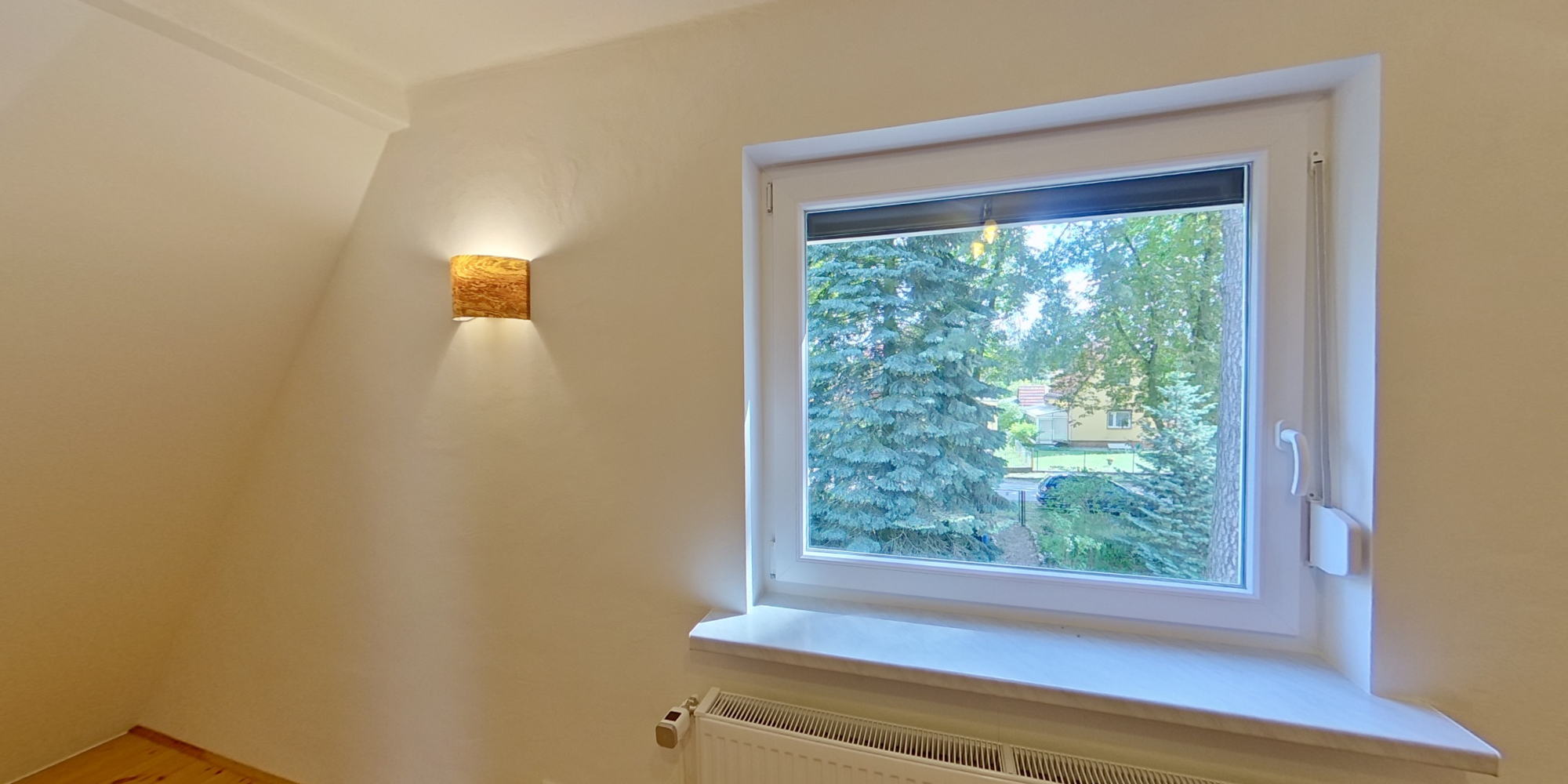 Blick vom Kinderzimmer nach draußen