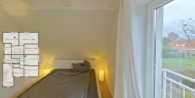 3. Schlafzimmer  - Seehaus - Zwei nordische Schwedenhäuser inkl. Saunahaus zur Eigennutzung oder Ferienvermietung