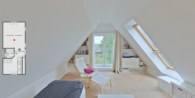Wohnzimmer -  Sonnenhaus - Zwei nordische Schwedenhäuser inkl. Saunahaus zur Eigennutzung oder Ferienvermietung