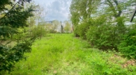 Blick auf das Grundstück 1 - Großes Baulandgrundstück mit liebevoll restauriertem Fachwerkhaus
