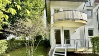 Blick auf den Balkon - Exklusive 2-Zimmer-Wohnung mit Gartenanteil im Villenviertel von Potsdam-Babelsberg