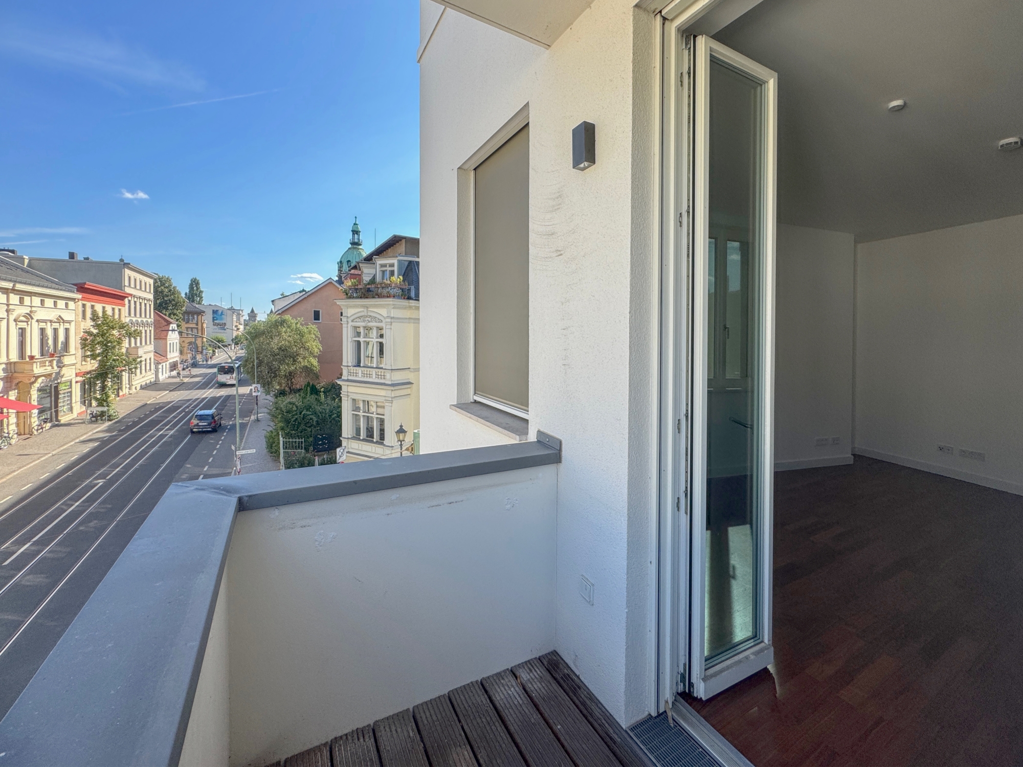 Ausblick vom kleinen Balkon