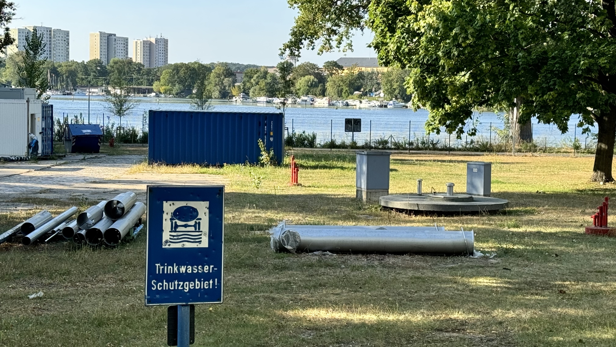 Blick über das Wasserschutzgebiet
