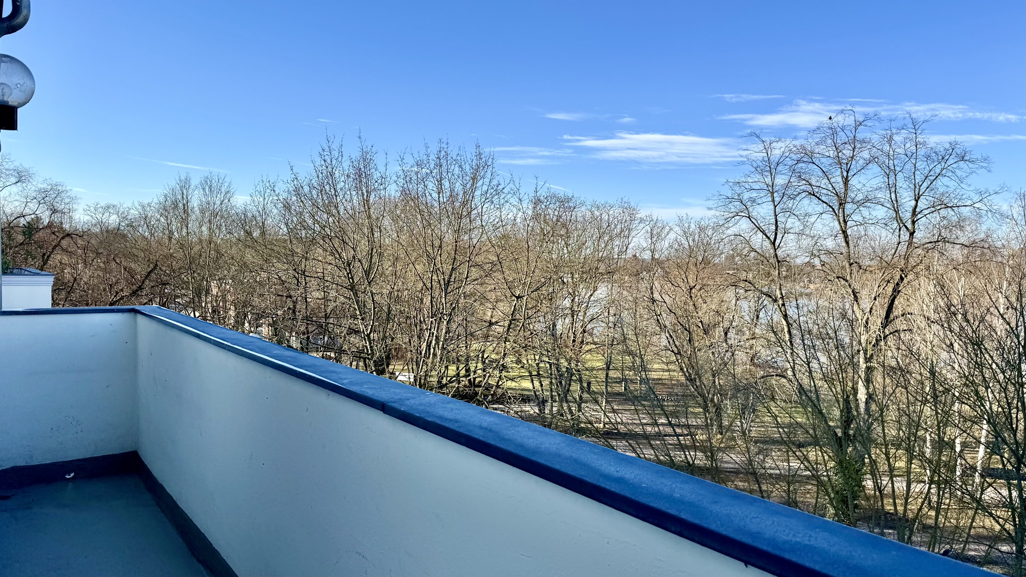 Blick vom Balkon