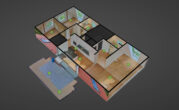 Luxuriöse Wohnung im Villenviertel von Babelsberg - 3D Grundriss - Erste Etage