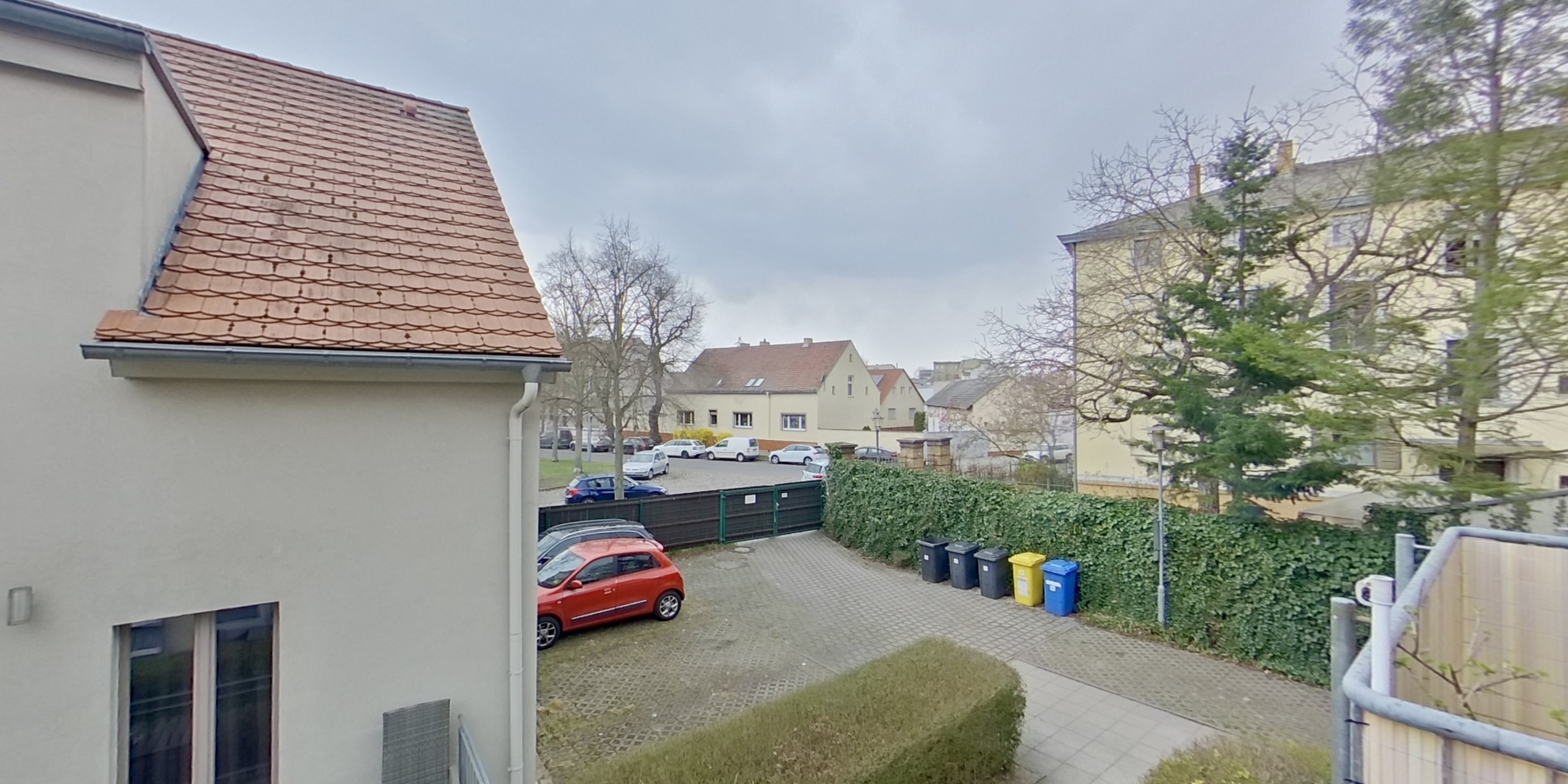 Blick vom Balkon