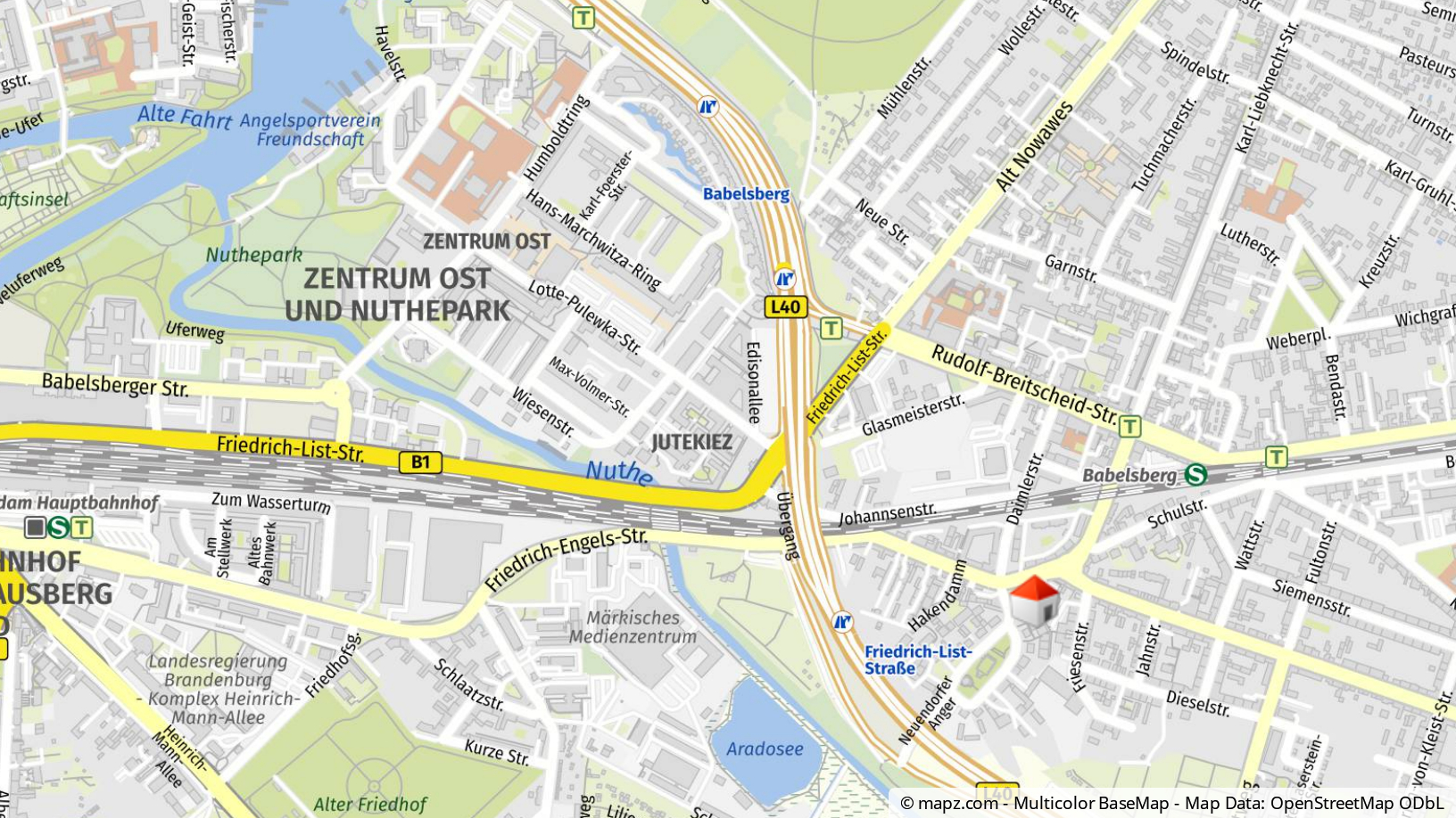 Geolyzer Kartenausschnitt