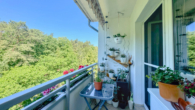 Bezugsfreie, schön renovierte Familienwohnung mit Balkon & Weitblick zum Wald "Ravensberge" - gemütlicher Balkon