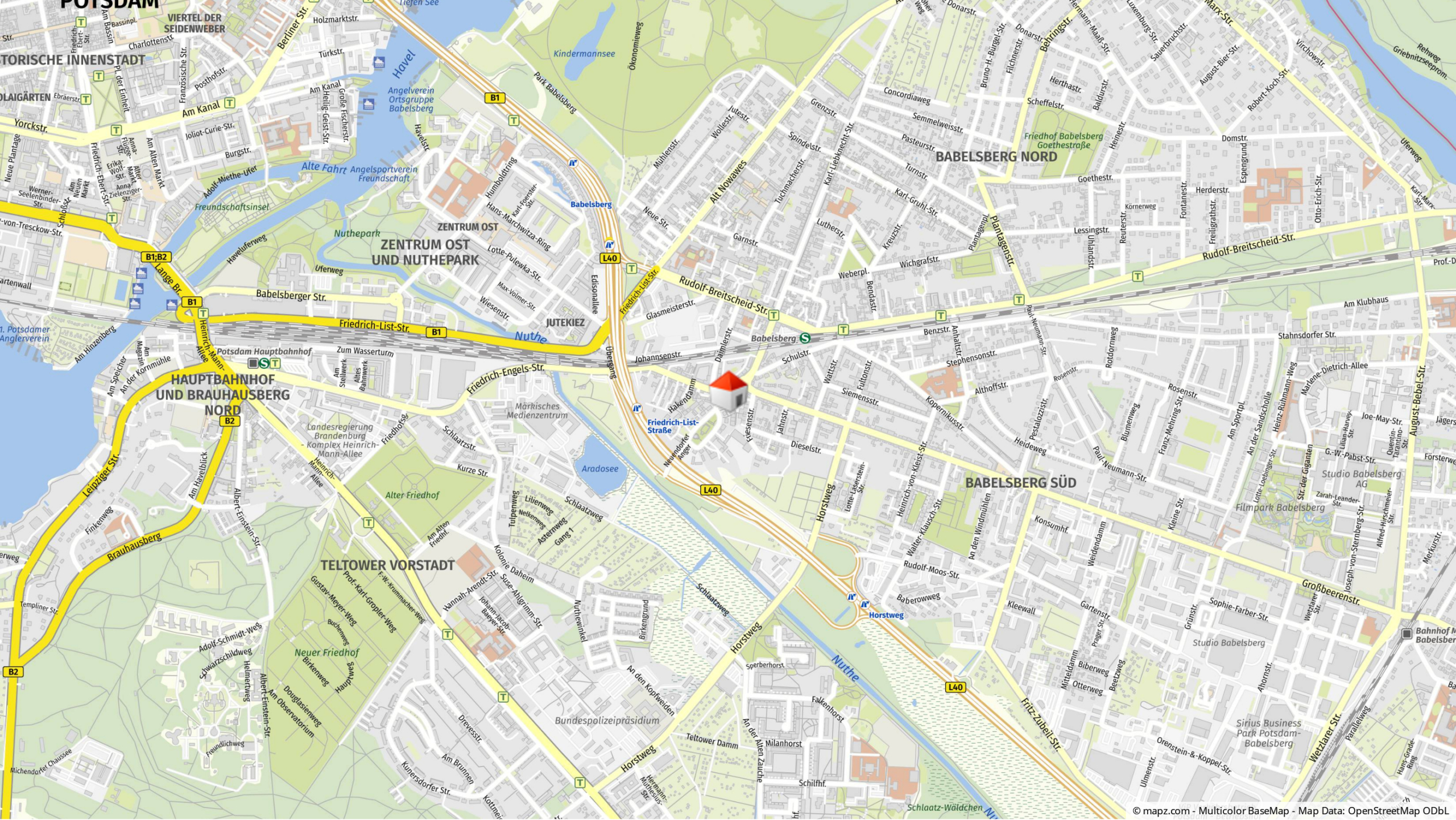 Geolyzer Kartenausschnitt